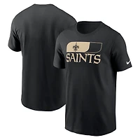 T-shirt essentiel Nike noir New Orleans Saints Air pour homme