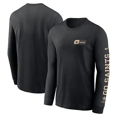 T-shirt à manches longues Nike New Orleans Saints All Out pour homme