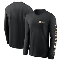 T-shirt à manches longues Nike New Orleans Saints All Out pour homme