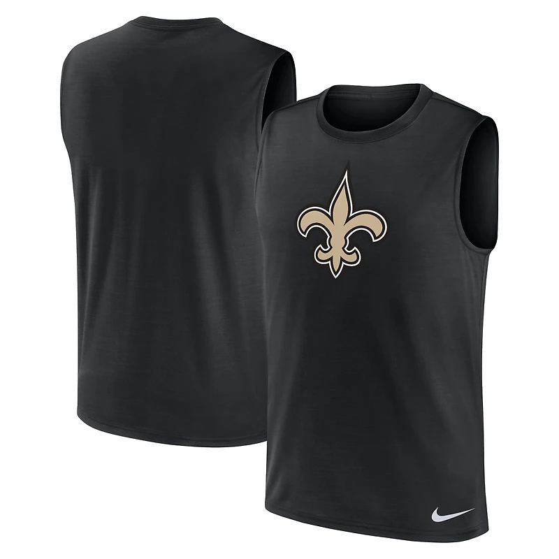 Men's Nike Black New Orleans Saints Blitz Legend Dri-FIT Muscle Tank Top