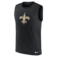 Débardeur Nike noir New Orleans Saints Blitz Legend Dri-FIT Muscle pour homme