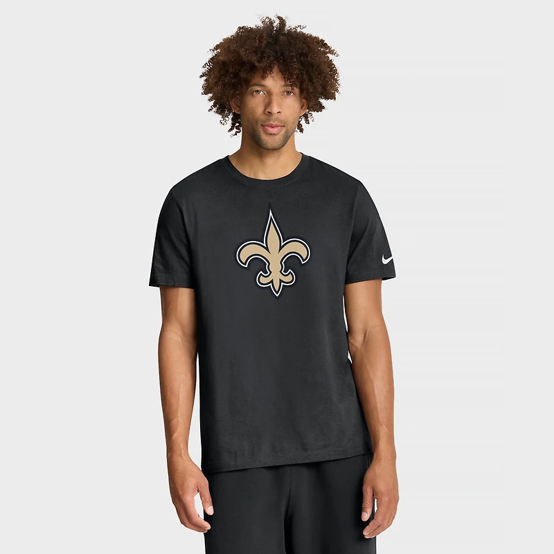 Men's Nike Black New Orleans Saints Essential Logo T-Shirt