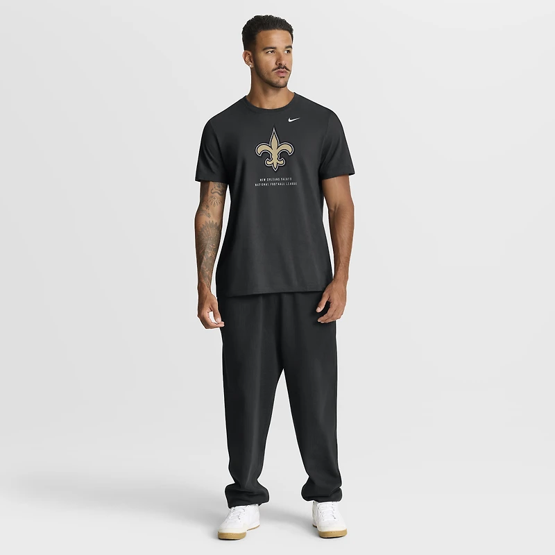 T-shirt Nike Essential noir pour homme, New Orleans Saints