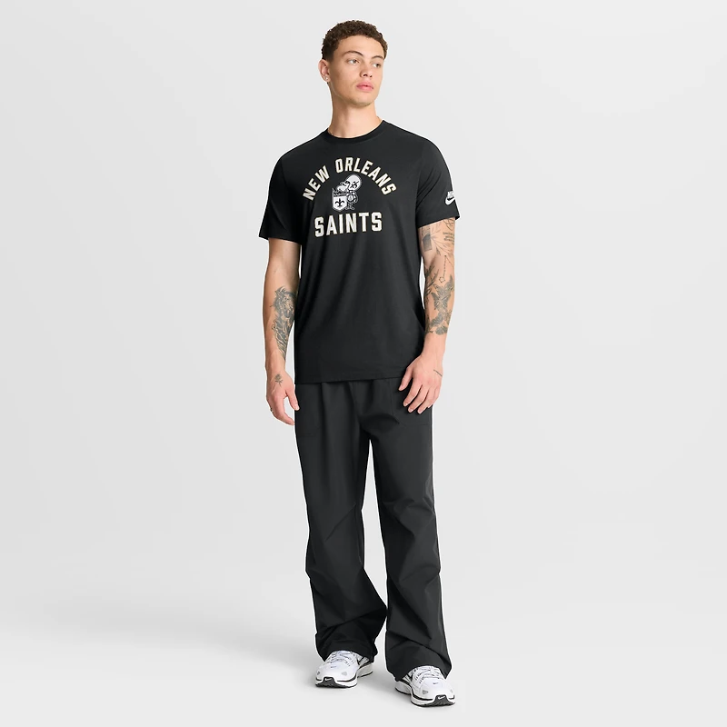 Men's Nike Black New Orleans Saints Favorable Timeline Tri-Blend T-Shirt