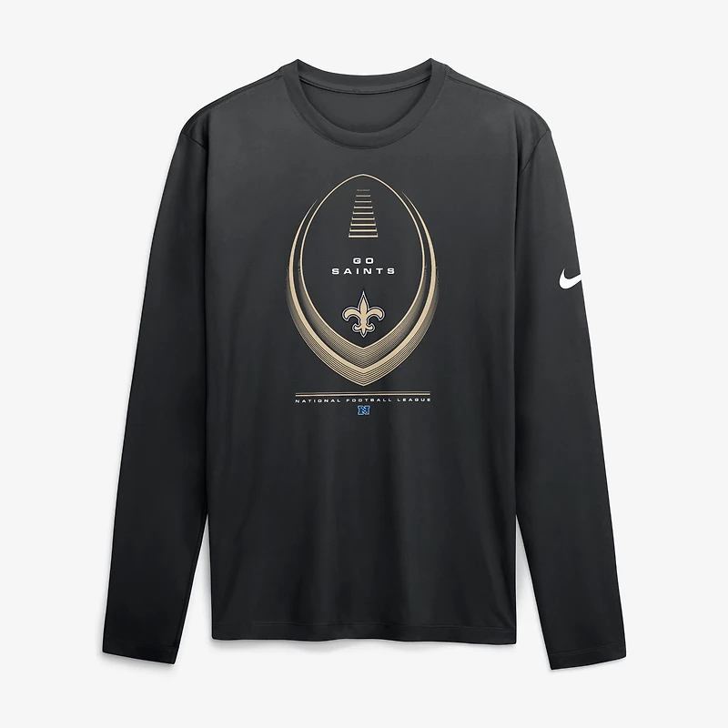 Men's Nike Black New Orleans Saints Legend Icon Dri-FIT Long Sleeve T-Shirt