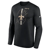 Men's Nike Black New Orleans Saints Legend Icon Long Sleeve T-Shirt