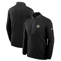 Men's Nike Black New Orleans Saints Lightweight Victory Dri-FIT Half-Zip Pullover