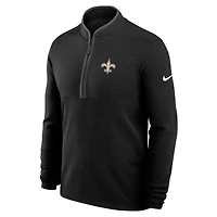 Men's Nike Black New Orleans Saints Lightweight Victory Dri-FIT Half-Zip Pullover
