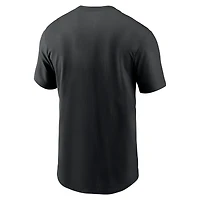 T-shirt essentiel Nike New Orleans Saints Lockup pour homme, noir