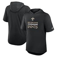 Men's Nike Black New Orleans Saints Lockup Tri-Blend Hoodie T-Shirt