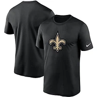 Men's Nike Heathered Charcoal New Orleans Saints Logo Essential Legend Performance T-Shirt