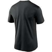 Men's Nike Heathered Charcoal New Orleans Saints Logo Essential Legend Performance T-Shirt