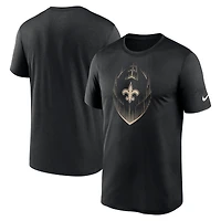 T-shirt Nike Primetime Legend Icon Performance pour homme, noir, New Orleans Saints