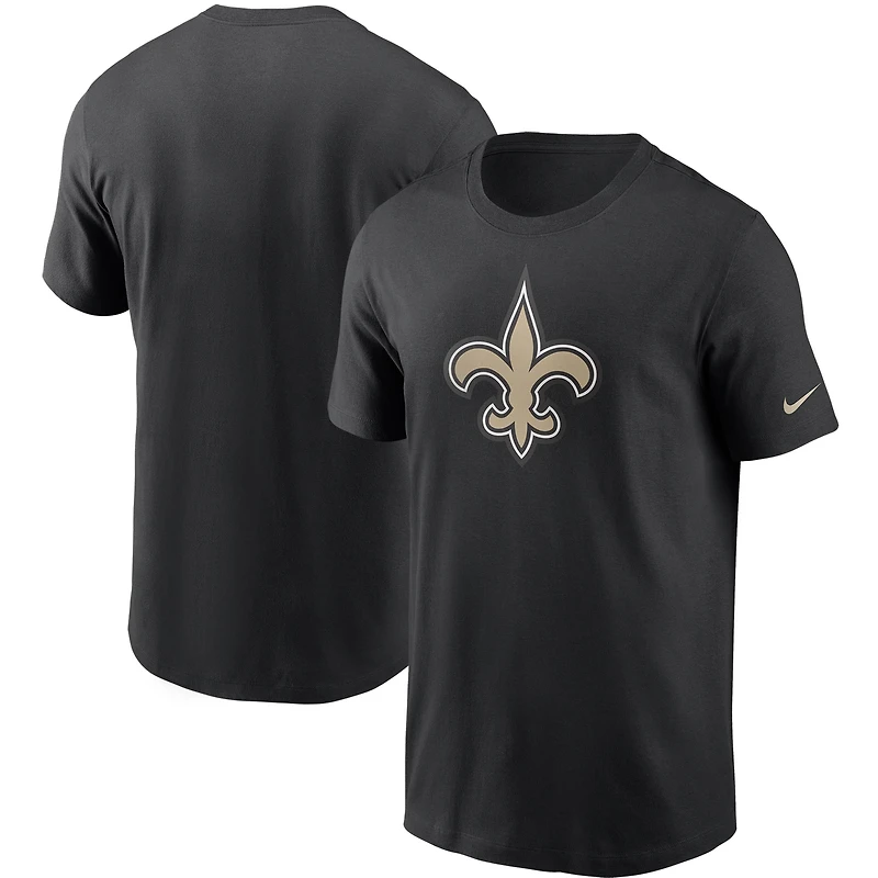 T-shirt essentiel Nike noir pour homme, logo Primetime des Saints de la Nouvelle-Orléans