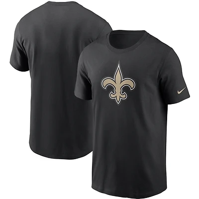 Men's Nike Black New Orleans Saints Primetime Logo Essential T-Shirt