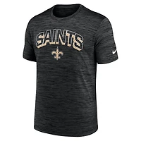 T-shirt Nike Velocity Performance noir New Orleans Saints pour homme