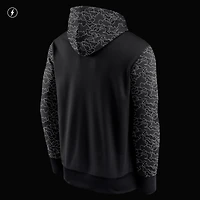Men's Nike Black New Orleans Saints RFLCTV Chevron Pullover Hoodie