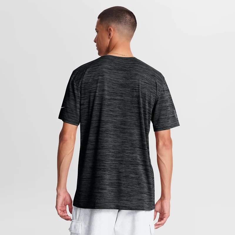Men's Nike Black New Orleans Saints Sideline Double Covered Dri-FIT Velocity T-Shirt
