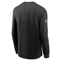 Men's Nike Black New Orleans Saints Sideline Dri-FIT Long Sleeve T-Shirt