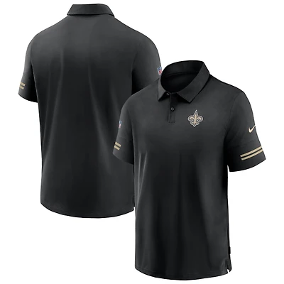 Men's Nike Black New Orleans Saints Sideline Elite Performance - Polo