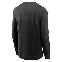 Men's Nike Black New Orleans Saints Sideline Infograph Lock Up Performance Long Sleeve T-Shirt