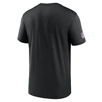 T-shirt Nike noir Dri-FIT pour homme, motif légende des New Orleans Saints
