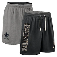 Men's Nike Black New Orleans Saints Sideline Reversible Dri-FIT Shorts