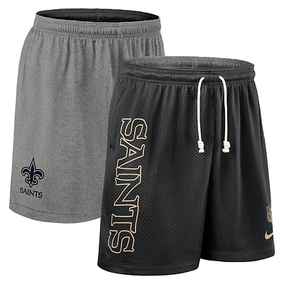 Men's Nike Black New Orleans Saints Sideline Reversible Dri-FIT Shorts