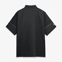 Men's Nike Black New Orleans Saints Sideline Short Sleeve Quarter-Zip Coaches Jacket
