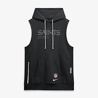 Men's Nike Black New Orleans Saints Sideline Standard Issue Dri-FIT Sleeveless Hoodie