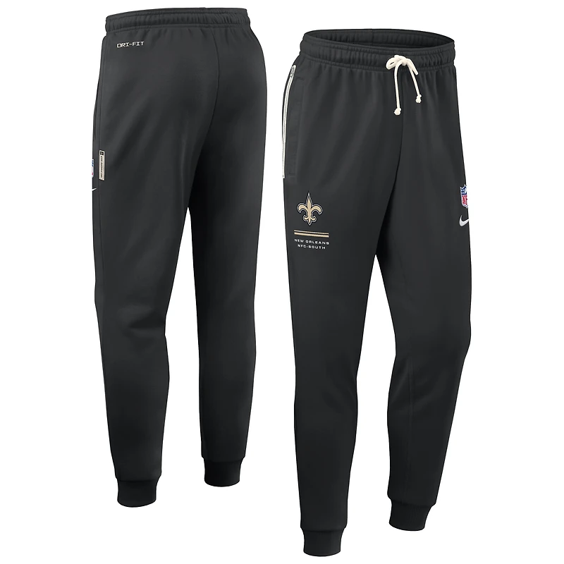 Men's Nike Black New Orleans Saints Sideline Standard Issue Dri-FIT Taper Pants