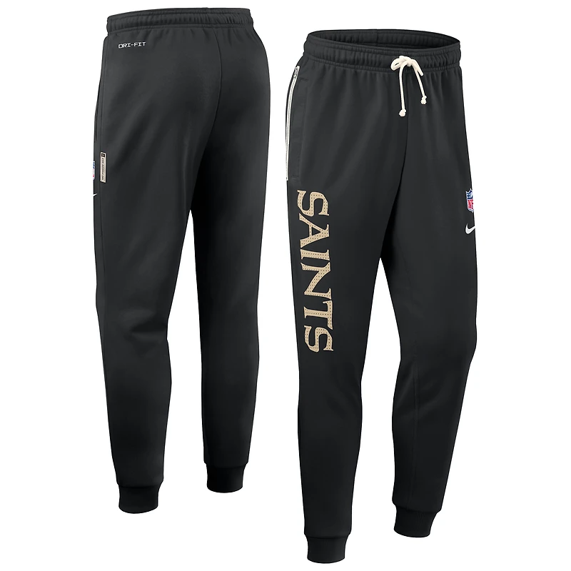 Pantalon fuselé Nike noir New Orleans Saints Sideline Standard Issue Ground Game Dri-FIT pour homme