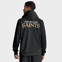 Sweat à capuche Nike noir Dri-FIT pour homme des New Orleans Saints