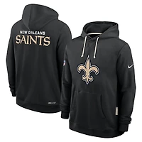 Men's Nike Black New Orleans Saints Sideline Standard Issue Initial Home Dri-FIT Hoodie