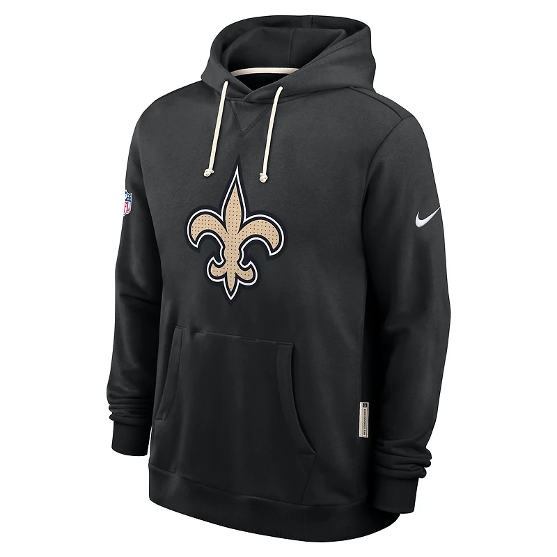 Men's Nike Black New Orleans Saints Sideline Standard Issue Initial Home Dri-FIT Hoodie
