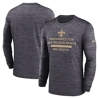 Men's Nike Black New Orleans Saints Sideline Velocity Performance Long Sleeve T-Shirt