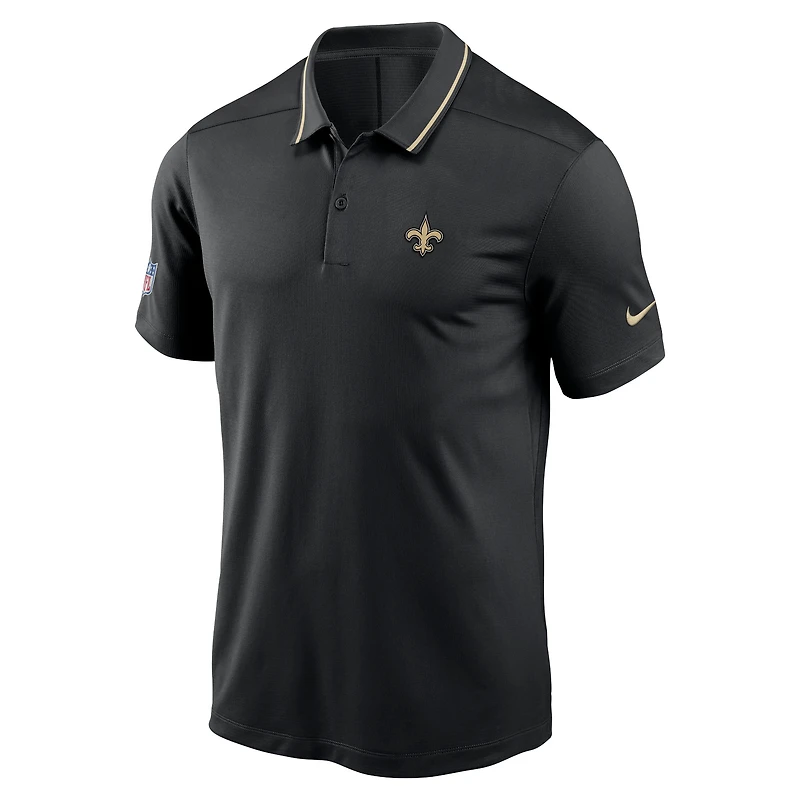 Men's Nike Black New Orleans Saints Sideline Victory Performance Polo