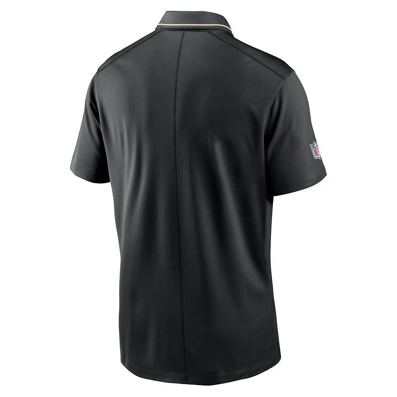 Polo Nike New Orleans Saints Sideline Victory Performance pour homme - Noir