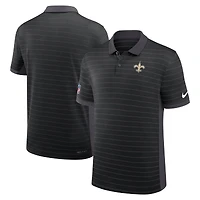 Men's Nike Black New Orleans Saints Sideline Victory Stripe Dri-FIT Polo