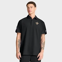 Polo tissé Nike Dri-FIT noir pour homme des Saints de la Nouvelle-Orléans