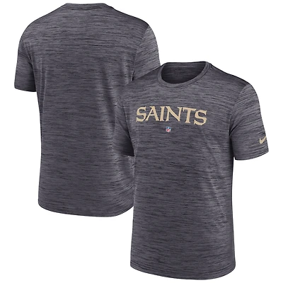 Men's Nike Black New Orleans Saints Team Sideline Velocity Performance - T-Shirt