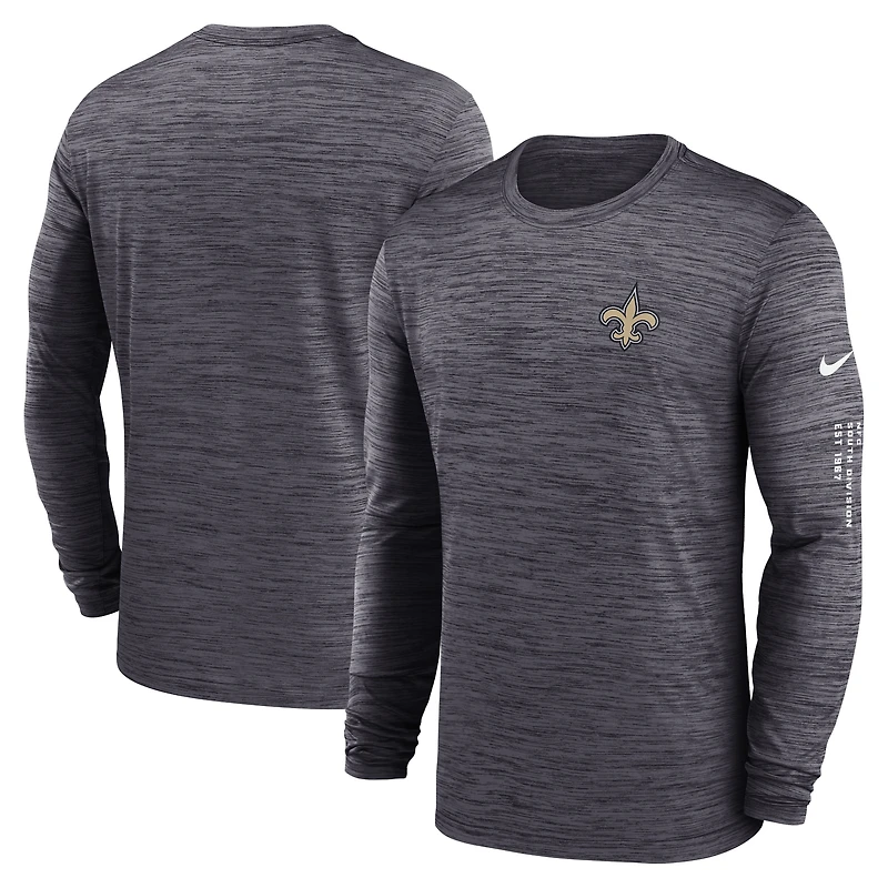 Men's Nike Black New Orleans Saints Velocity Long Sleeve T-Shirt