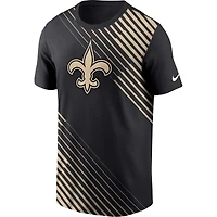 Men's Nike  Black New Orleans Saints Yard Line Fashion Asbury T-Shirt