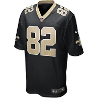 Men's Nike Bob Pollard Black New Orleans Saints Game Retired Player Jersey