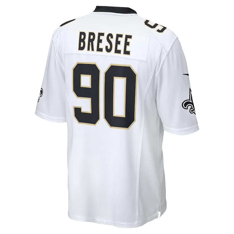 Men's Nike Bryan Bresee White New Orleans Saints Game Jersey