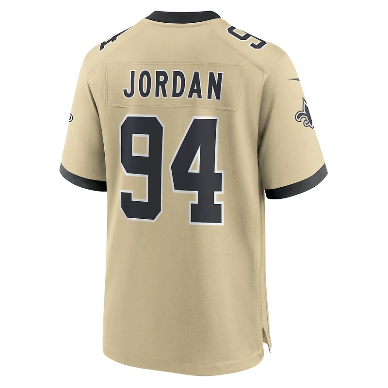 Maillot de joueur alternatif Nike Cameron Jordan Gold des New Orleans Saints Gameday Golds pour homme