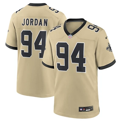 Maillot de joueur alternatif Nike Cameron Jordan Gold des New Orleans Saints Gameday Golds pour homme