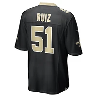 Men's Nike Cesar Ruiz Black New Orleans Saints Game Jersey