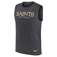 Men's Nike Charcoal New Orleans Saints Primetime Legend Dri-FIT Muscle Tank Top