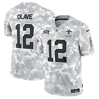 Maillot Nike Chris Olave Arctic Camo New Orleans Saints 2024 Salute to Service Limited pour homme